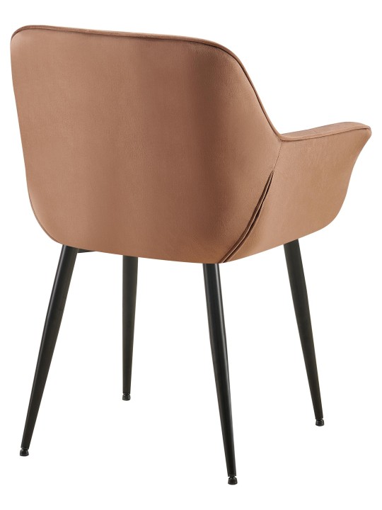 Roseville fløjl spisestuestol, brun Roseville fløjl spisestuestol, brun