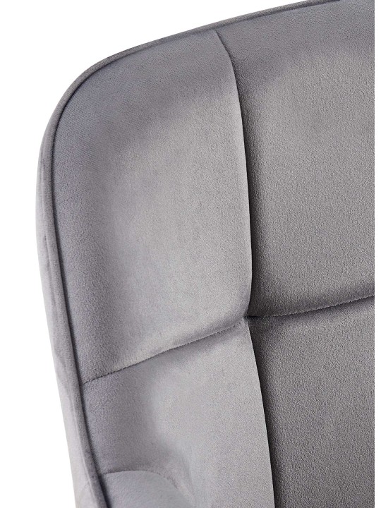 Roseville fløjl spisestuestol, mørkegrå Roseville fløjl spisestuestol, mørkegrå