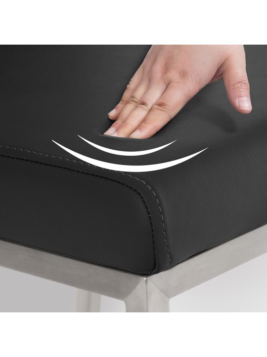 Colmar spisestuestol, sort