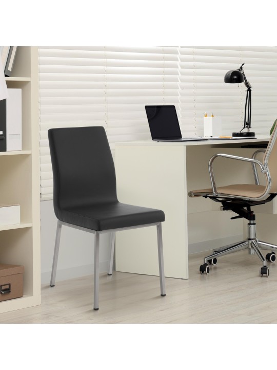 Colmar spisestuestol, sort