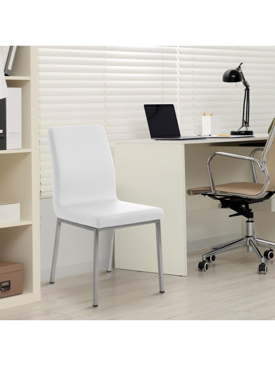 Colmar spisestuestol, hvid