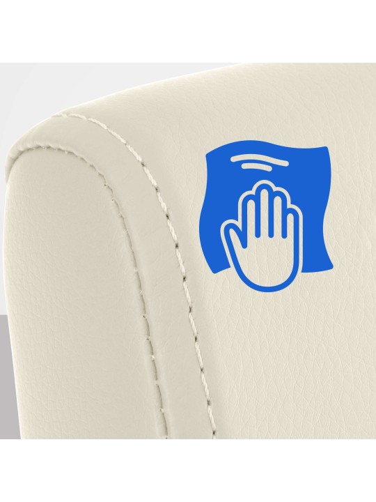 Colmar spisestuestol, creme