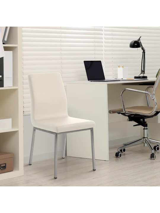 Colmar spisestuestol, creme