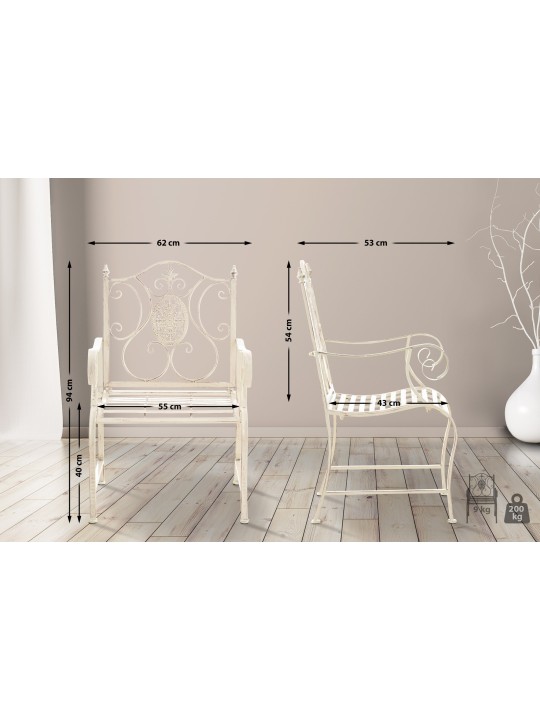 Stol Punjab, antik creme Stol Punjab, antik creme