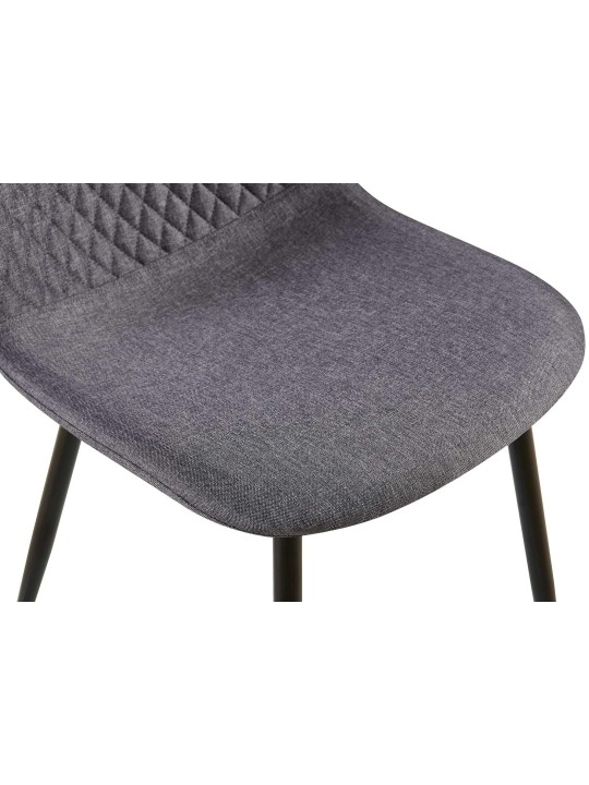 Stol Giverny stof, mørkegrå Stol Giverny stof, mørkegrå