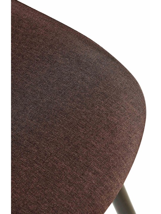 Stol Giverny stof, brun