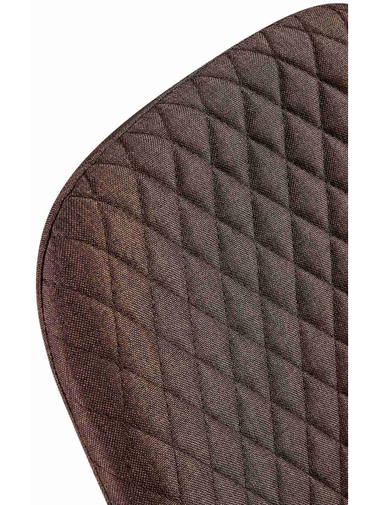 Stol Giverny stof, brun