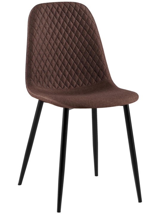 Stol Giverny stof, brun