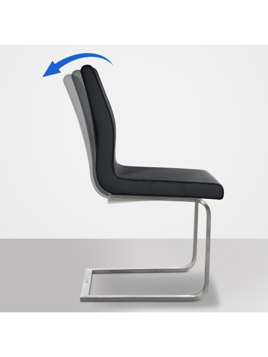 Belfort spisestuestol, sort