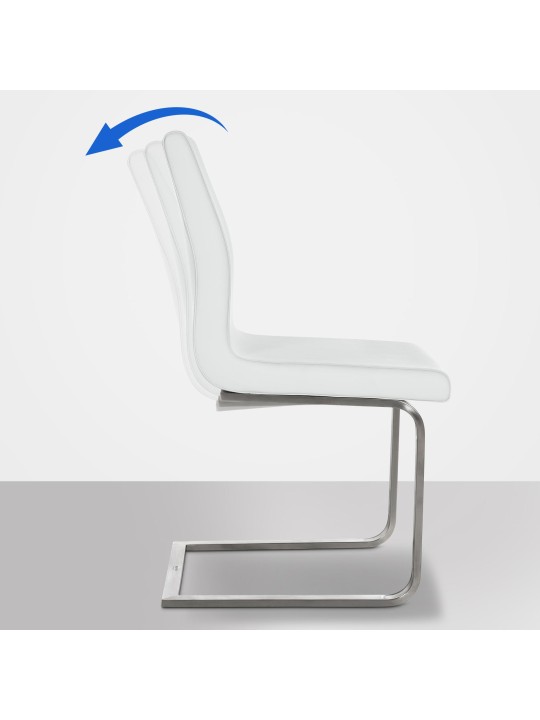 Belfort spisestuestol, hvid