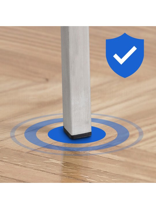 Barstol Damaso E stof med 4 fods stel, blå Barstol Damaso E stof med 4 fods stel, blå