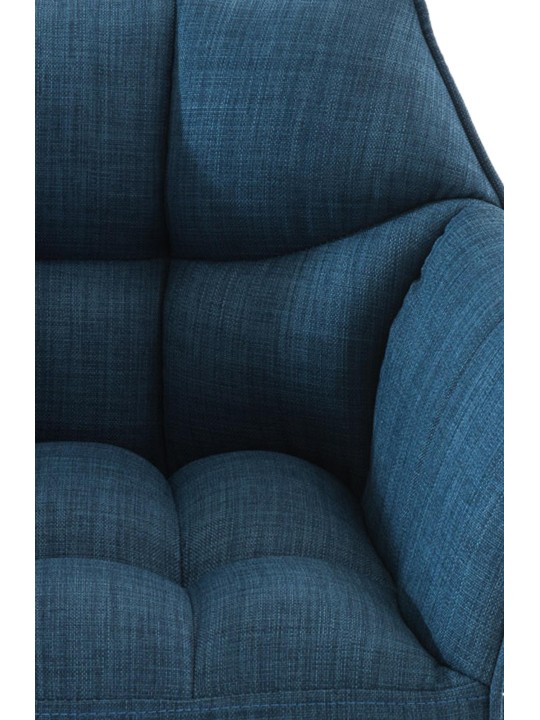 Barstol Damaso B stof med 4 fods stel, blå Barstol Damaso B stof med 4 fods stel, blå