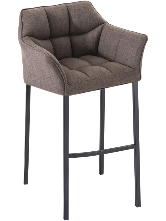 Barstol Damaso B stof med 4 fods stel, grå Barstol Damaso B stof med 4 fods stel, grå