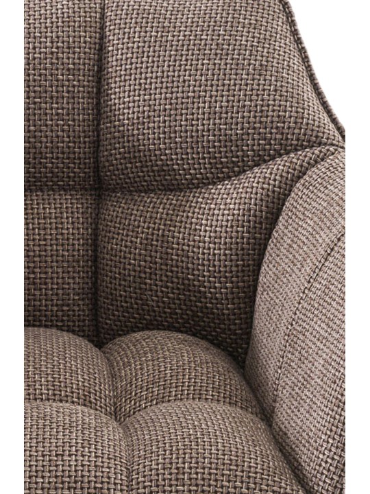 Barstol Damaso B stof med 4 fods stel, terrabrun Barstol Damaso B stof med 4 fods stel, terrabrun