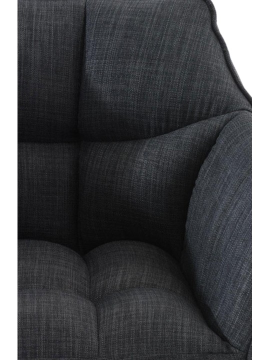 Barstol Damaso W stof med 4 fods stel, mørkegrå Barstol Damaso W stof med 4 fods stel, mørkegrå