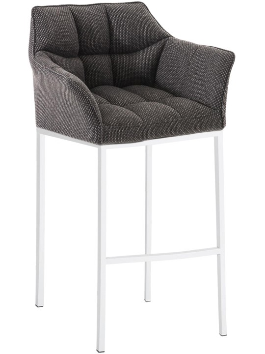 Barstol Damaso W stof med 4 fods stel, titangrå Barstol Damaso W stof med 4 fods stel, titangrå