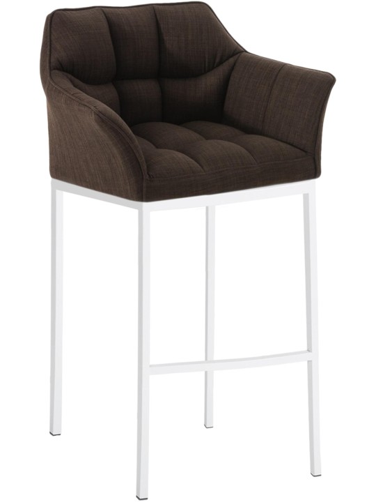 Barstol Damaso stof med 4 fods stel, brun Barstol Damaso stof med 4 fods stel, brun