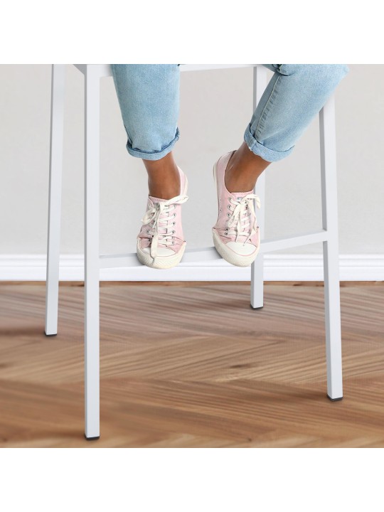 Barstol Damaso stof med 4 fods stel, brun Barstol Damaso stof med 4 fods stel, brun