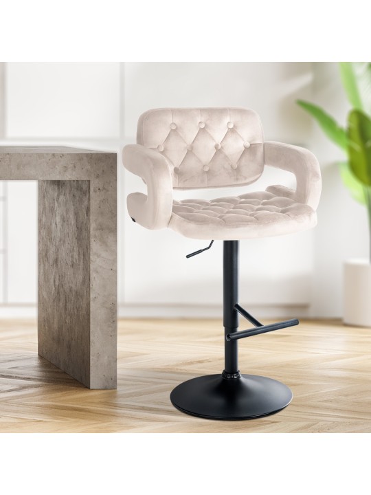 Barstol Dublin fløjl, creme Barstol Dublin fløjl, creme