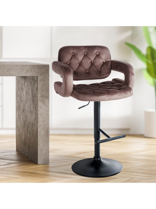 Barstol Dublin fløjl, brun Barstol Dublin fløjl, brun