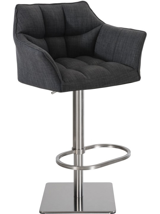 Barstol Damaso E stof, mørkegrå