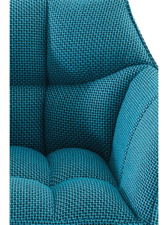 Barstol Damaso E stof, turkis