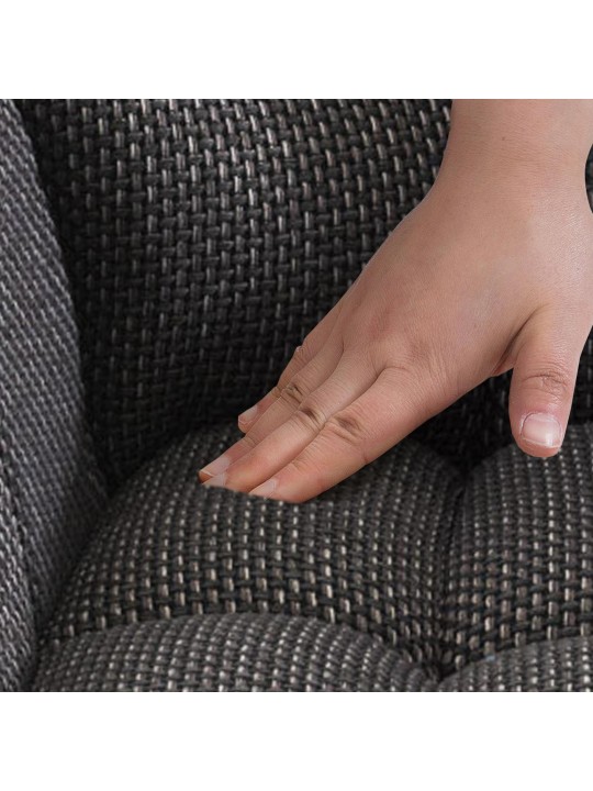 Barstol Damaso E stof, titangrå