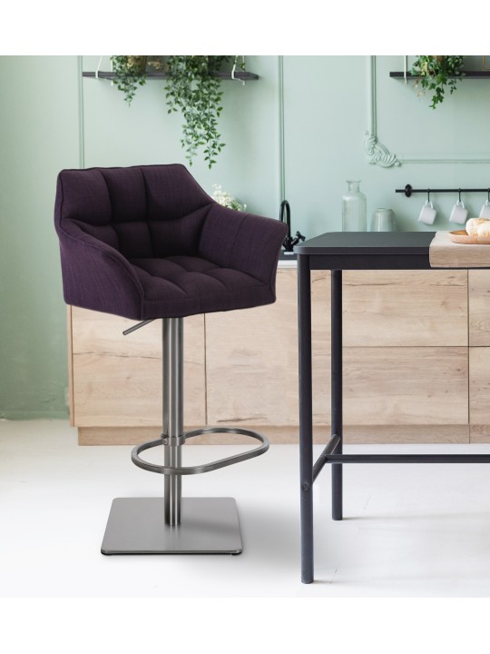 Barstol Damaso E stof, lilla