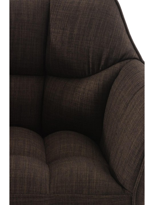 Barstol Damaso W stof, brun