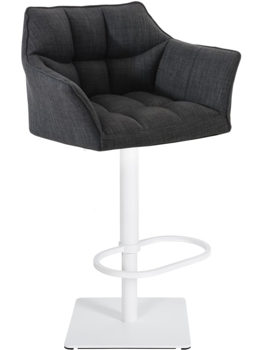 Barstol Damaso W stof, mørkegrå