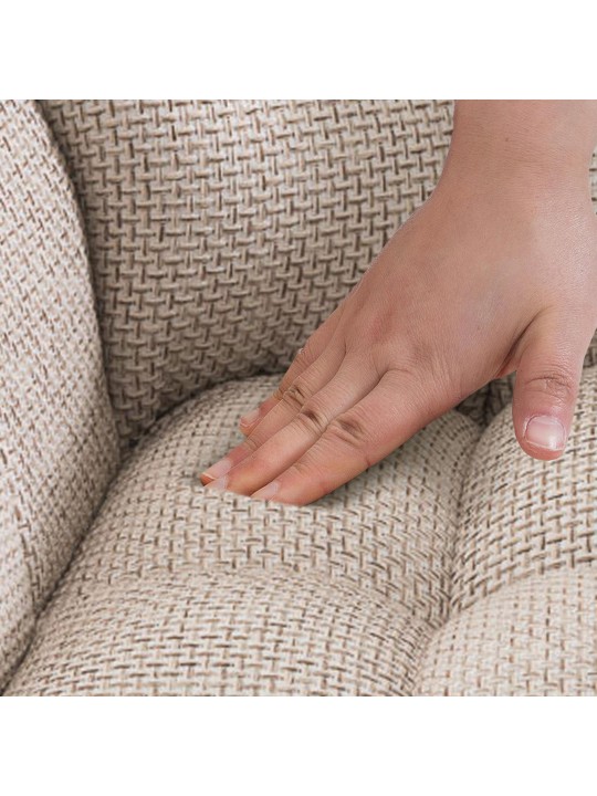 Barstol Damaso W stof, elfenben