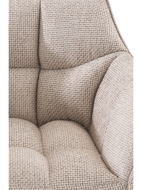 Barstol Damaso W stof, elfenben