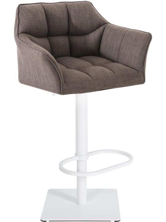 Barstol Damaso W stof, grå