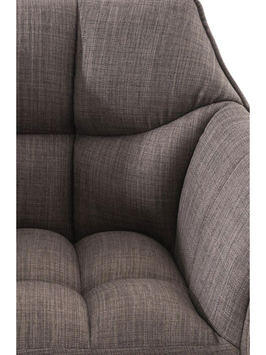 Barstol Damaso W stof, grå