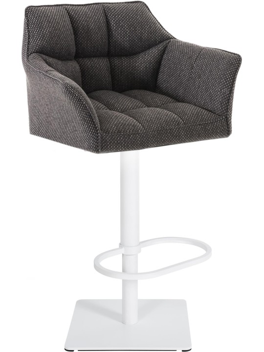Barstol Damaso W stof, titangrå