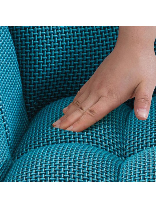 Barstol Damaso W stof, turkis