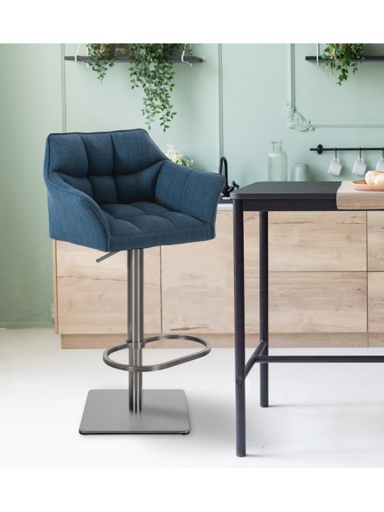 Barstol Damaso E stof, blå Barstol Damaso E stof, blå