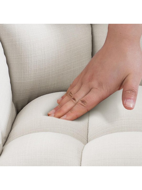 Sæt med 2 barstole Damaso stof, hvid Sæt med 2 barstole Damaso stof, hvid