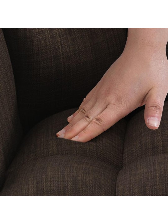 Sæt med 2 barstole Damaso stof rustfrit stål, brun Sæt med 2 barstole Damaso stof rustfrit stål, brun