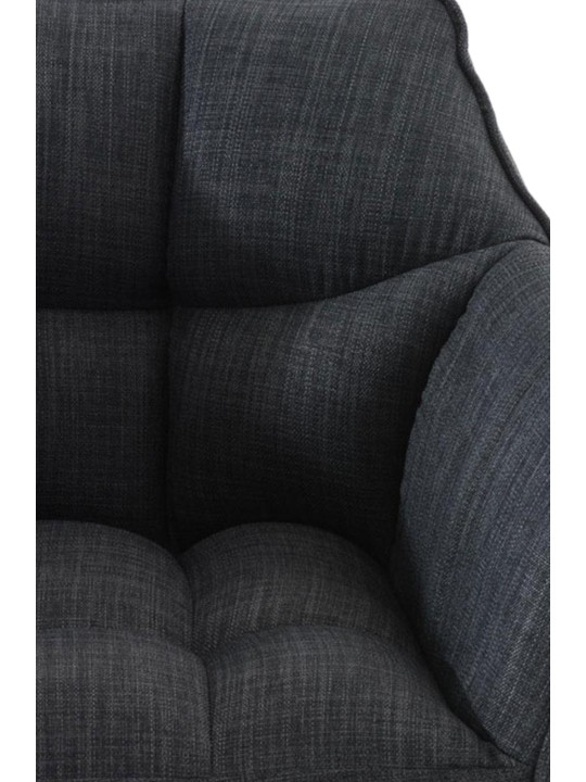 Sæt med 2 barstole Damaso stof rustfrit stål, mørkegrå Sæt med 2 barstole Damaso stof rustfrit stål, mørkegrå