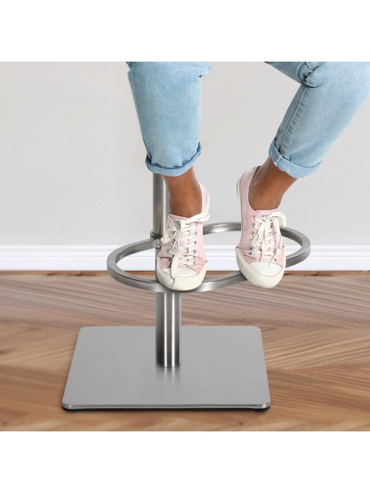 Sæt med 2 barstole Damaso stof rustfrit stål, titangrå Sæt med 2 barstole Damaso stof rustfrit stål, titangrå