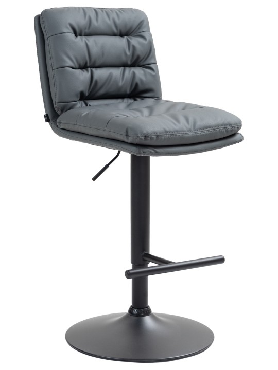 Barstol Damar imiteret læder, grå
