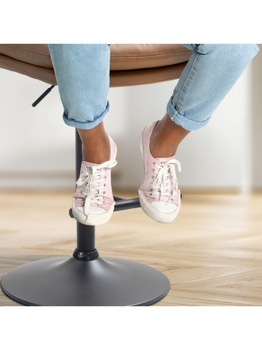 Barstol Damar imiteret læder, lysebrun Barstol Damar imiteret læder, lysebrun