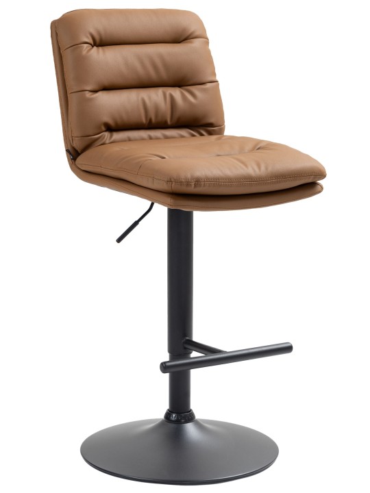 Barstol Damar imiteret læder, lysebrun Barstol Damar imiteret læder, lysebrun