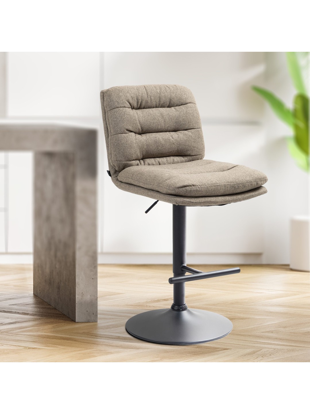 Barstol Damar stof, taupe