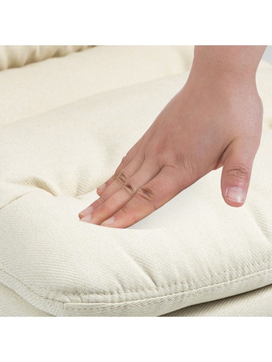 Barstol Damar stof krom, creme Barstol Damar stof krom, creme