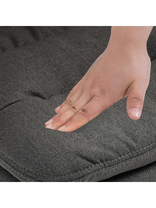 Barstol Damar stof krom, mørkegrå Barstol Damar stof krom, mørkegrå