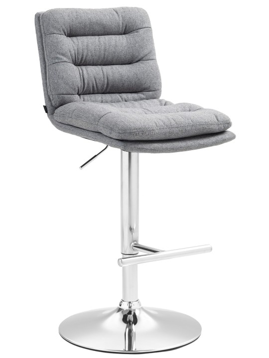 Barstol Damar stof krom, grå Barstol Damar stof krom, grå