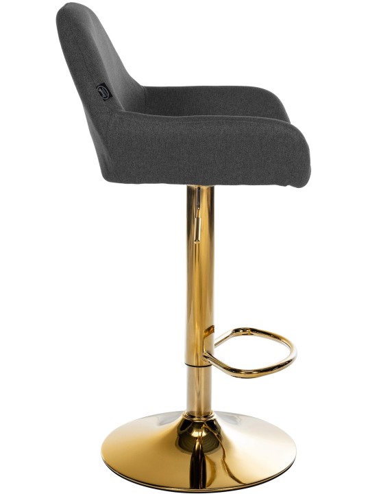 Barstol Braga Guld stof, sort