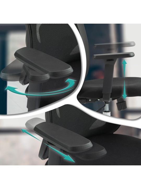 Kontorstol Bryden, sort